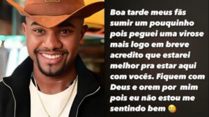 Davi Brito, do BBB24, desabafa após sumiço das redes: 'Não estou me sentindo bem'