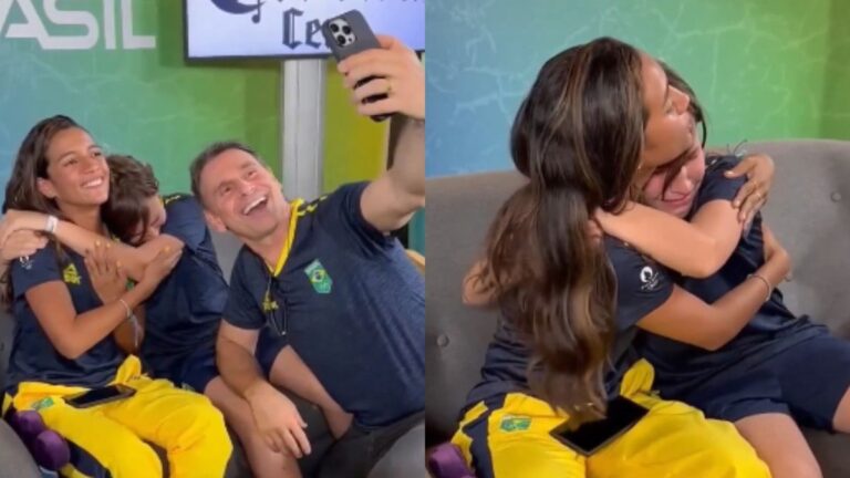 Filho de Murilo Rosa cai no choro ao conhecer Rayssa Leal; vídeo emociona a web
