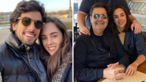 Lara Silva e Julinho Casares contam que Faustão aprovou noivado antes da filha