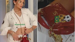 Namorada de Endrick usa bolsa de R$ 40 mil para ver jogo do Brasil