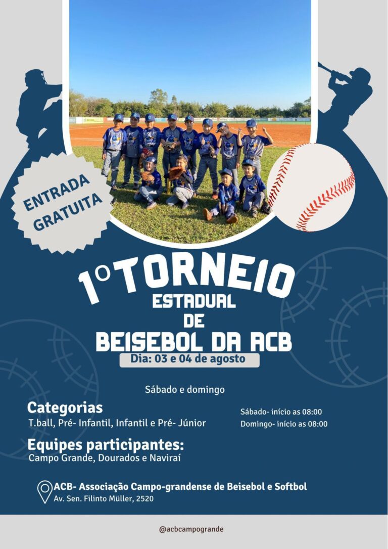 1º Torneio Estadual de Beisebol acontece neste fim de semana em Campo Grande