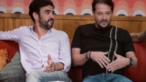 Caio Blat se irrita com Marcelo Serrado após elogio de parte íntima: ‘Babaquice machista’