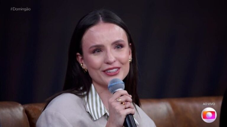 Larissa Manoela se emociona ao lembrar de Silvio Santos em programa da Globo