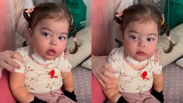 Letícia Cazarré atualiza quadro de filha com respirador: 'Não precisa mais'