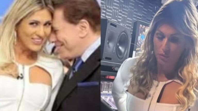 Livia Andrade homenageia Silvio Santos com vestido usado em programa do apresentador