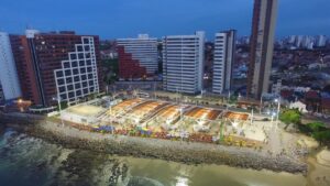Mercado dos Peixes de Fortaleza: frutos do mar e vista para o pôr do sol
