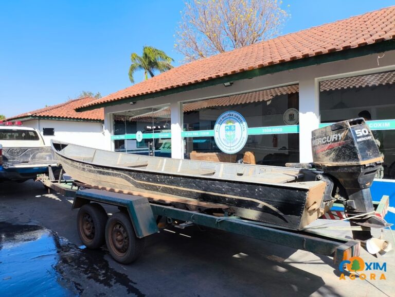 PMA de Coxim prende dois pescadores por pesca predatória no Rio Taquari