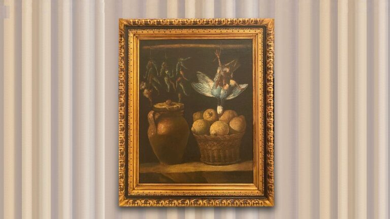 Pintura milionária de Luis Meléndez estava escondida sob natureza morta