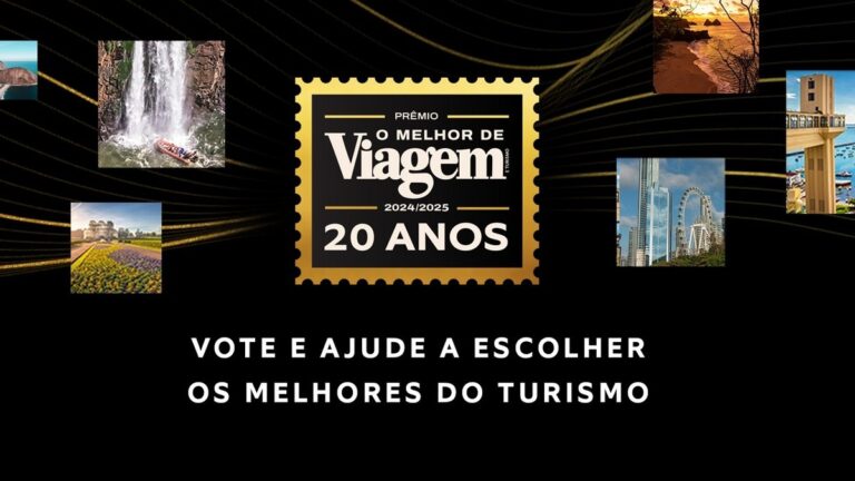 Vote agora no prêmio O MELHOR DE VIAGEM E TURISMO 2024/2025