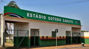 Aviso de licitação do estádio Sotero Zarate publicado no Diário Oficial