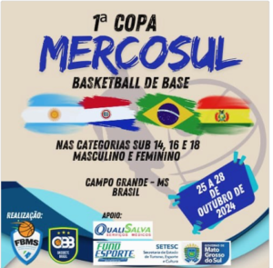 Federação divulga realização da 1ª Copa Mercosul Base em outubro