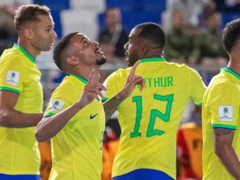 Futsal: Seleção Brasileira inicia jornada rumo ao hexa com goleada de 10 a 0
