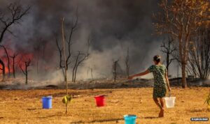 PF abre inquérito para investigar incêndio em Brasília