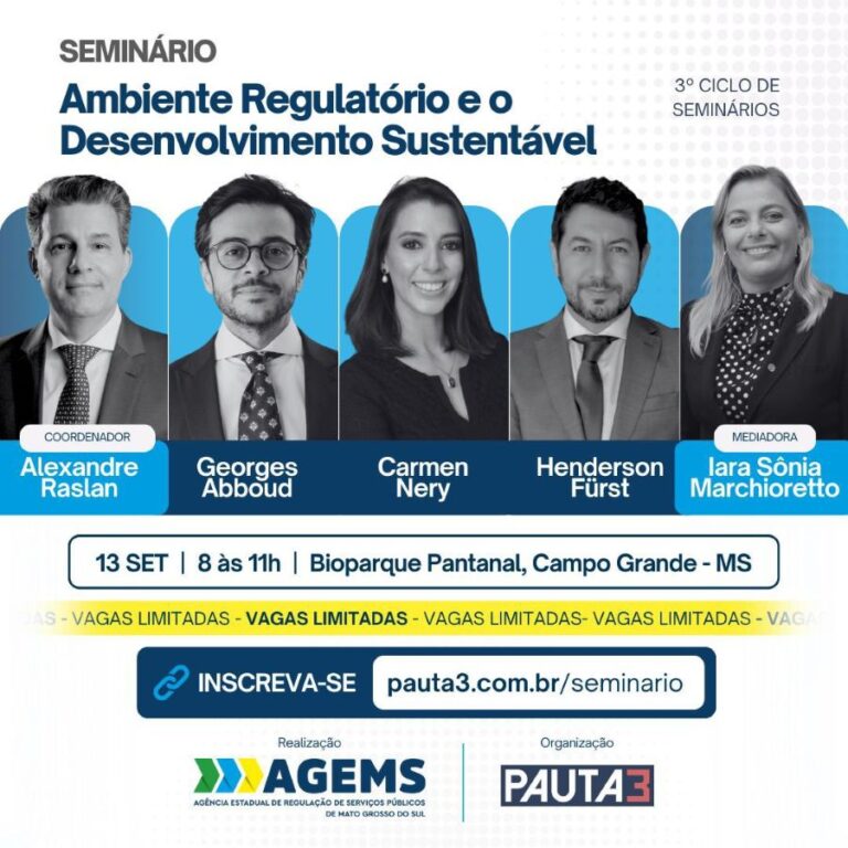 Seminário apresenta desafios regulatórios em novas fronteiras de saúde e sustentabilidade