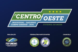 Centro-Oeste de futebol de mesa deve reunir atletas de 6 estados em Campo Grande