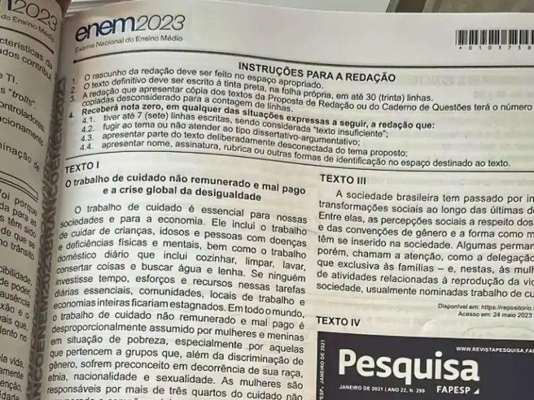 Enem 2024: cartilha da redação é divulgada