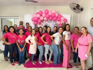 Outubro Rosa: ESF do Santa Maria realiza evento de conscientização para a saúde da mulher