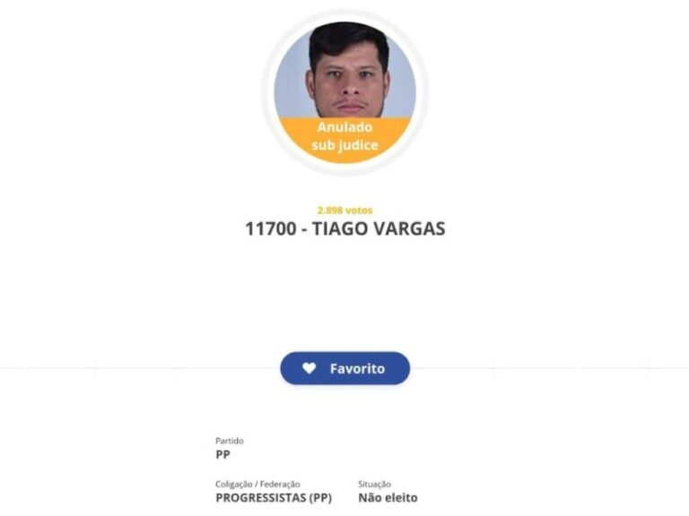 Tiago Vargas não consegue se reeleger e fala em "grande início"