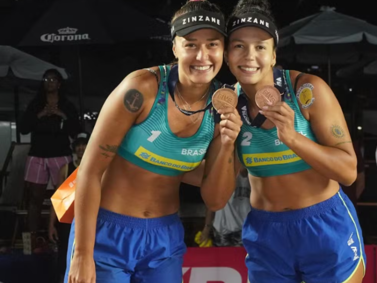 De MS, jogadora conquista o bronze do Circuito Mundial de Vôlei de Praia