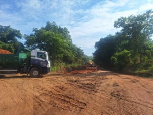 Estrada de acesso ao Aterro Sanitário está fechada para ações de conservação de água e solo