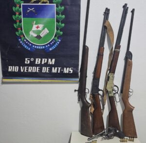 Polícia Militar prende suspeitos e apreende arsenal em caso de violência doméstica em Rio Verde