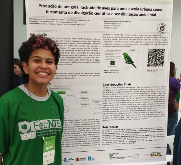 Projeto da REME sobre Aves da Escola vence feira federal