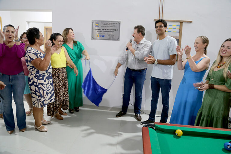 Salão de Jogos e Piscina são Inaugurados no Projeto CONVIVER de Chapadão do Sul