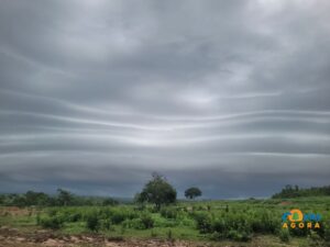 “Céu de Pinceladas: Nuvens Stratus transformam o horizonte na região Norte”