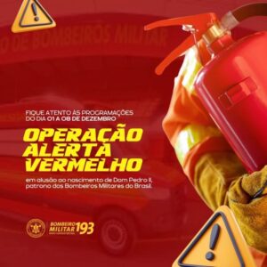 Corpo de Bombeiros de Coxim intensifica ações na “Operação Alerta Vermelho”