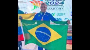 De Três Lagoas, Vitória Barreto conquista bronze no arremesso de peso no Sul-Americano