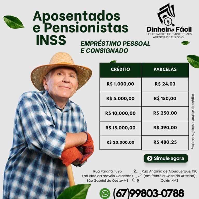 Oportunidade de Crédito para Aposentados e Pensionistas do INSS