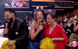 Paulo Vieira se diverte com Ticiane Pinheiro e Sonia Abrão na Globo: "Emissoras unidas"