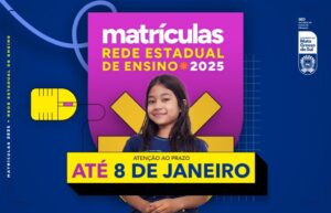 Até quarta-feira: 1ª etapa de pré-matrículas nas escolas estaduais termina semana que vem