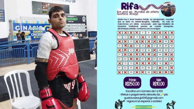 Atleta campo-grandense organiza rifa para participar do Mundial de Muay Thai