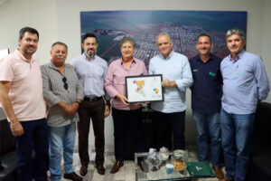 Executivo Municipal recebeu a visita do presidente da APROSOJA MS Jorge Michelc