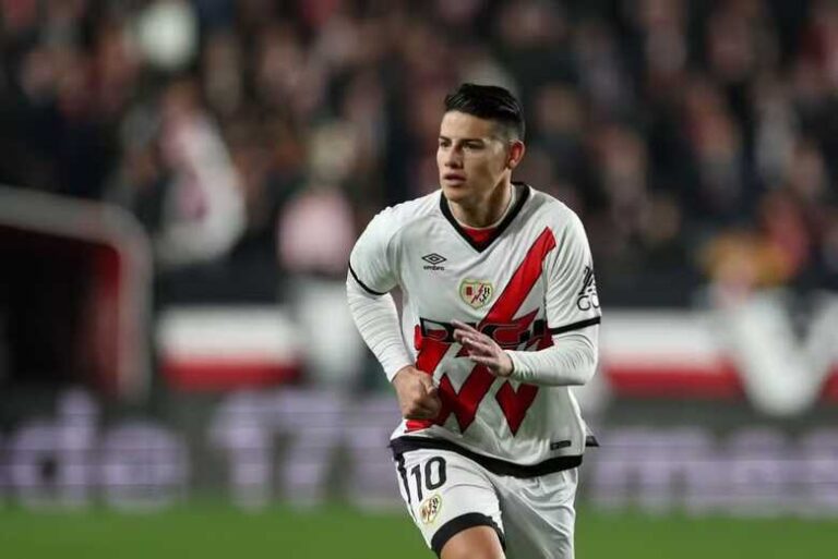 James Rodríguez rescinde com Rayo Vallecano após quatro meses