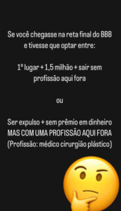 Stories de Marcos Harter Reprodução: Instagram