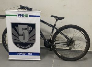 Polícia Militar recupera bicicleta furtada no bairro Senhor Divino em Coxim