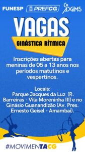 Prefeitura abre inscrições para Ginástica Rítmica Infantil