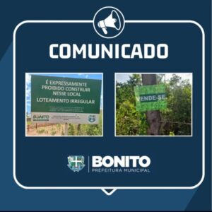 Prefeitura emite comunicado sobre loteamentos irregulares