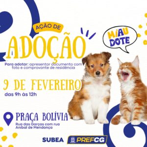 Primeira Feira de Adoção de 2025 da SUBEA acontece na Praça da Bolívia