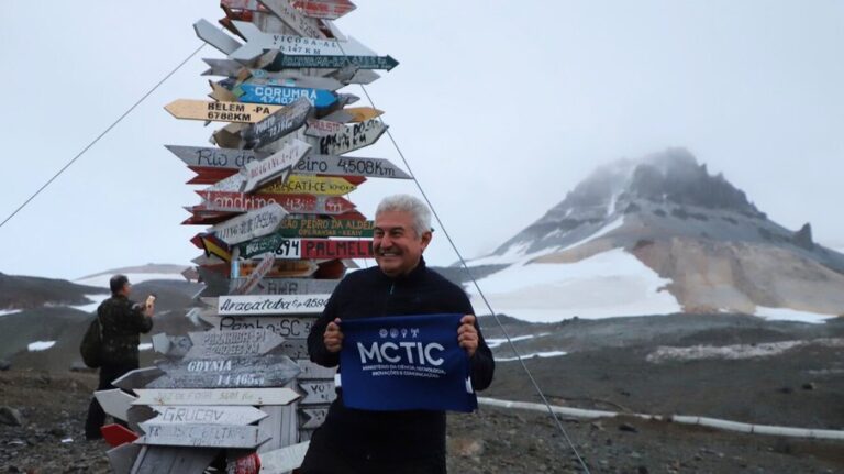 Ministro da Ciência, Tecnologia e Inovação, Marcos Pontes, na Estação Antártica Comandante Ferraz (EACF)