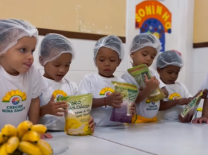 Agrosolidário promove bem-estar e saúde para crianças