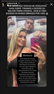 Stories de Andressa Urach e Cassiano França Reprodução: Instagram