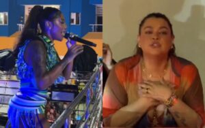 Ludmilla interrompe trio e homenageia Preta Gil no Carnaval