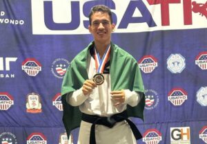 Mais uma! Luiz Aquino conquista medalha de prata no US Open de Taekwondo