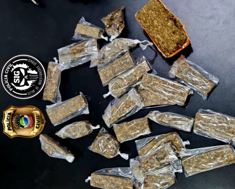 Polícia Civil prende mulher por tráfico de drogas em Costa Rica