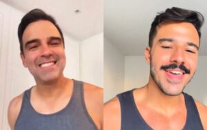 Tadeu Schmidt brinca com brother eliminado e canta 'Expresso'