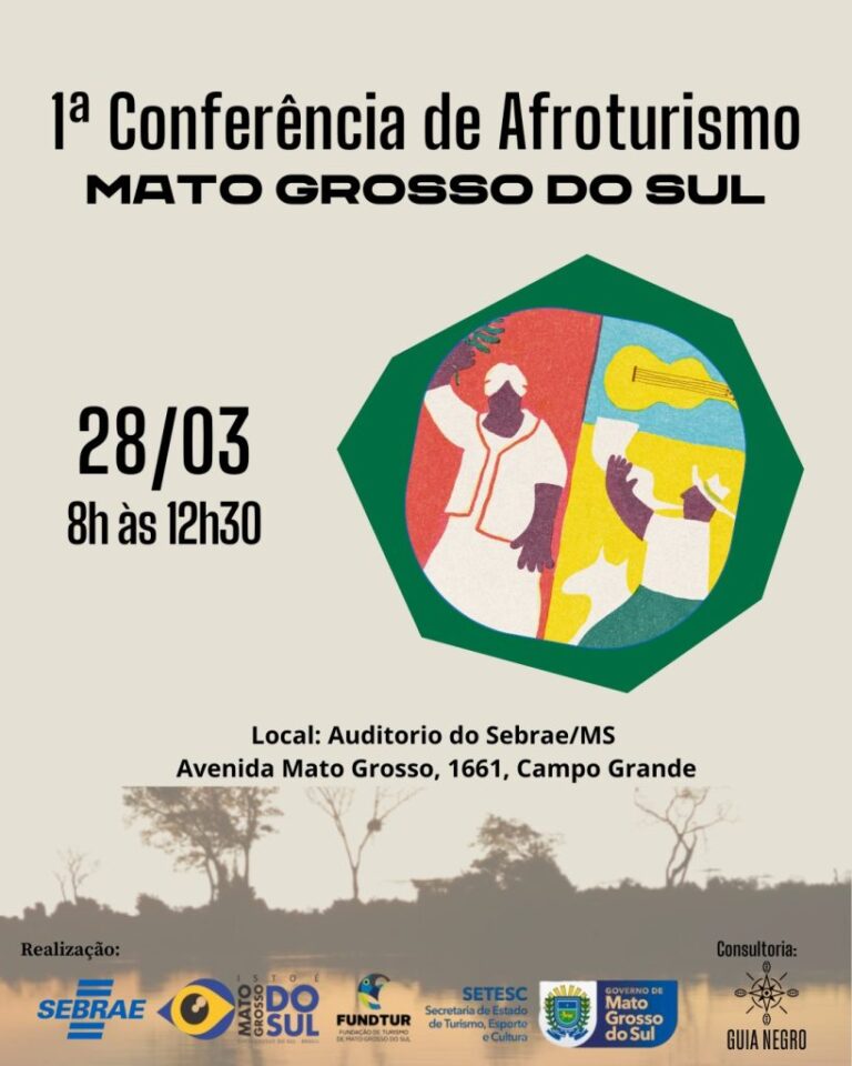 Mato Grosso do Sul sedia 1ª Conferência de Afroturismo no dia 28 de março