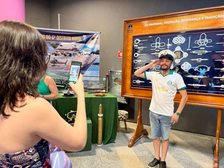 Bioparque Pantanal: exposição histórica da Marinha do Brasil promove integração e inspira visitantes